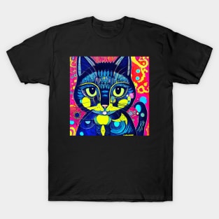 Beautiful color ornament cat. T-Shirt